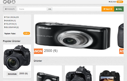 Simple E-Commerce Application